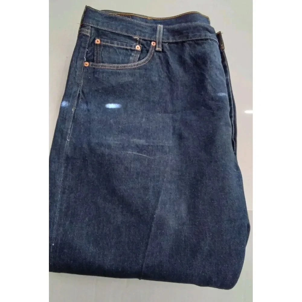 Levi's 501 XX Classic Straight Leg‎ Dark Blue Denim Jeans W48 L30
